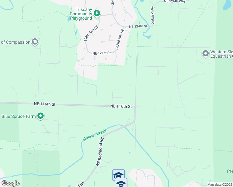 map of restaurants, bars, coffee shops, grocery stores, and more near 20208 Northeast 116th Street in Redmond