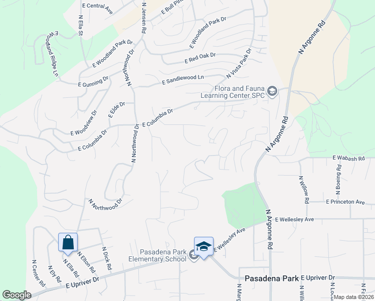 map of restaurants, bars, coffee shops, grocery stores, and more near 5217 North Millview Drive in Spokane