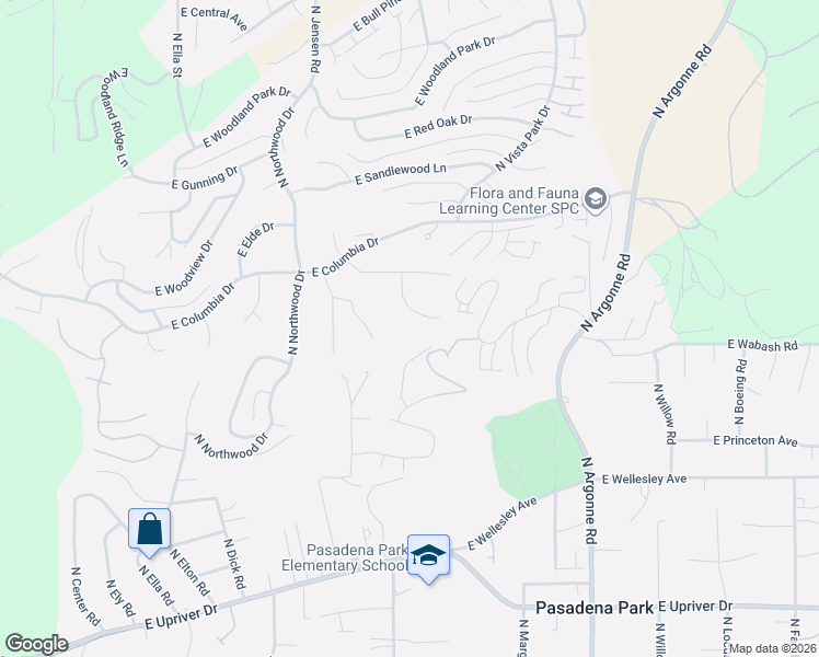 map of restaurants, bars, coffee shops, grocery stores, and more near 5217 North Millview Drive in Spokane