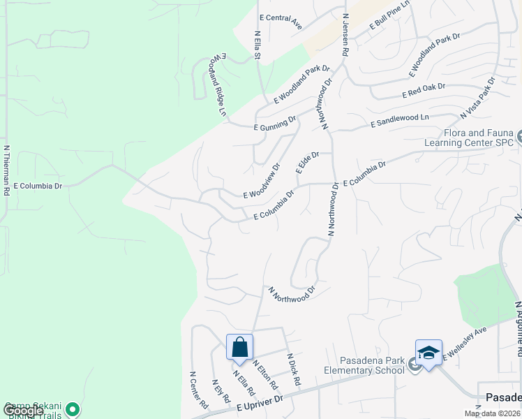 map of restaurants, bars, coffee shops, grocery stores, and more near 7819 East Columbia Drive in Spokane