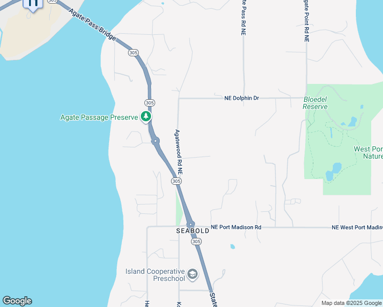 map of restaurants, bars, coffee shops, grocery stores, and more near 15620 Agatewood Road Northeast in Bainbridge Island