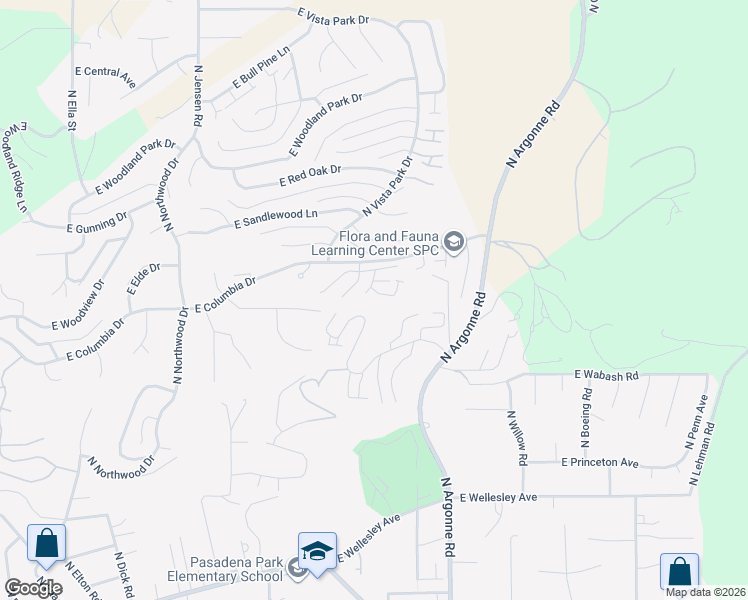 map of restaurants, bars, coffee shops, grocery stores, and more near 5408 North Saint James Place in Spokane