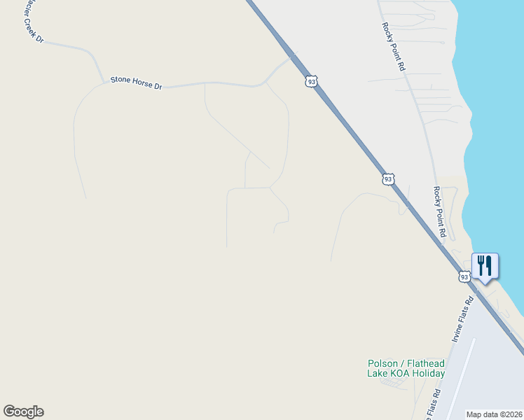 map of restaurants, bars, coffee shops, grocery stores, and more near 454 Michael Drive in Polson