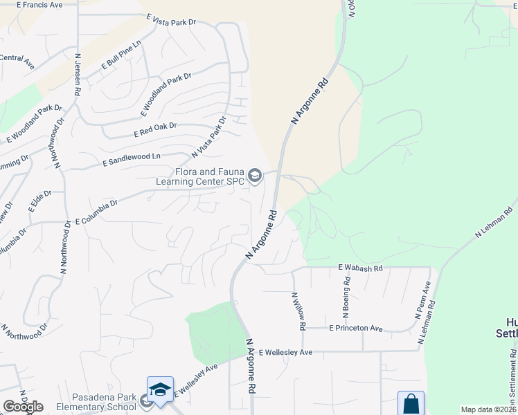 map of restaurants, bars, coffee shops, grocery stores, and more near 9118 East Columbia Drive in Spokane