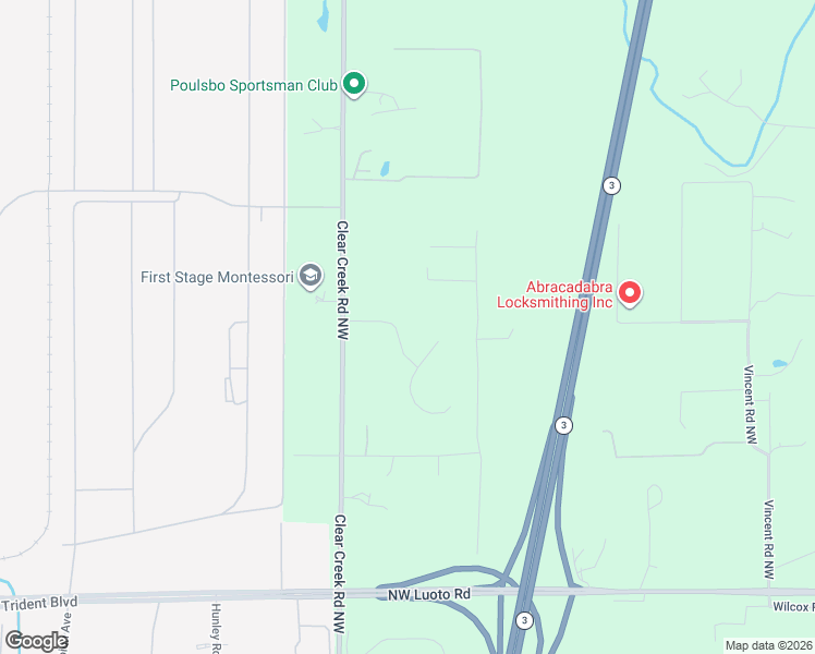 map of restaurants, bars, coffee shops, grocery stores, and more near 3090 Closser Drive Northwest in Poulsbo