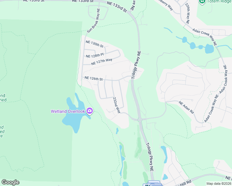 map of restaurants, bars, coffee shops, grocery stores, and more near 12434 232nd Way Northeast in Redmond