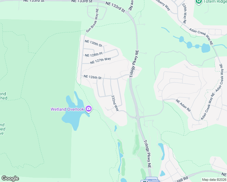 map of restaurants, bars, coffee shops, grocery stores, and more near 12434 232nd Way Northeast in Redmond