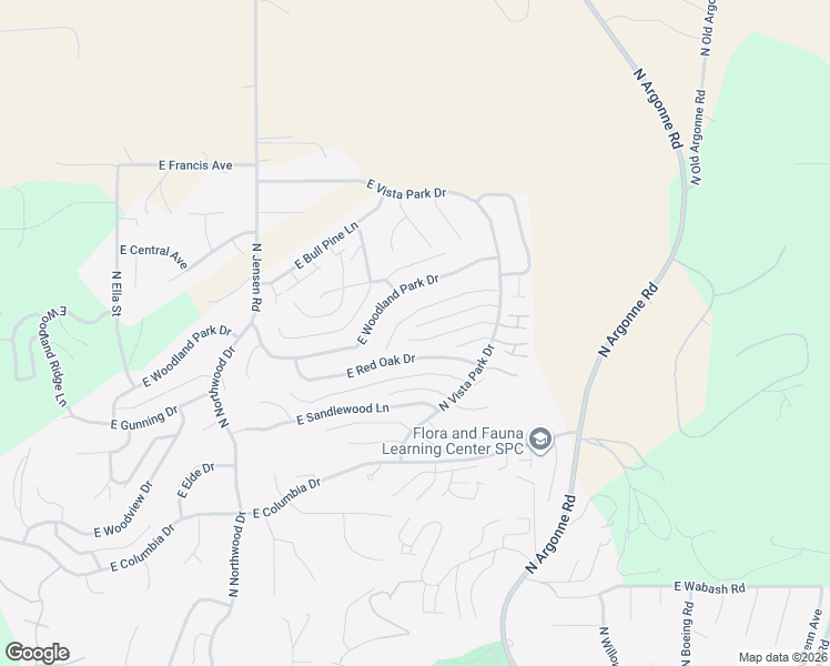 map of restaurants, bars, coffee shops, grocery stores, and more near 8706 East Woodside Lane in Spokane