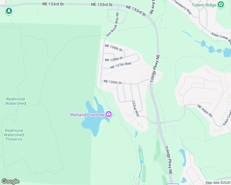 map of restaurants, bars, coffee shops, grocery stores, and more near 12503 230th Place Northeast in Redmond