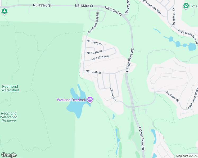 map of restaurants, bars, coffee shops, grocery stores, and more near 12503 230th Place Northeast in Redmond