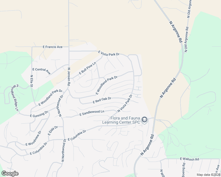 map of restaurants, bars, coffee shops, grocery stores, and more near 8706 East Woodside Lane in Spokane