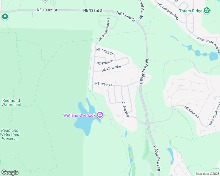 map of restaurants, bars, coffee shops, grocery stores, and more near 12503 230th Place Northeast in Redmond