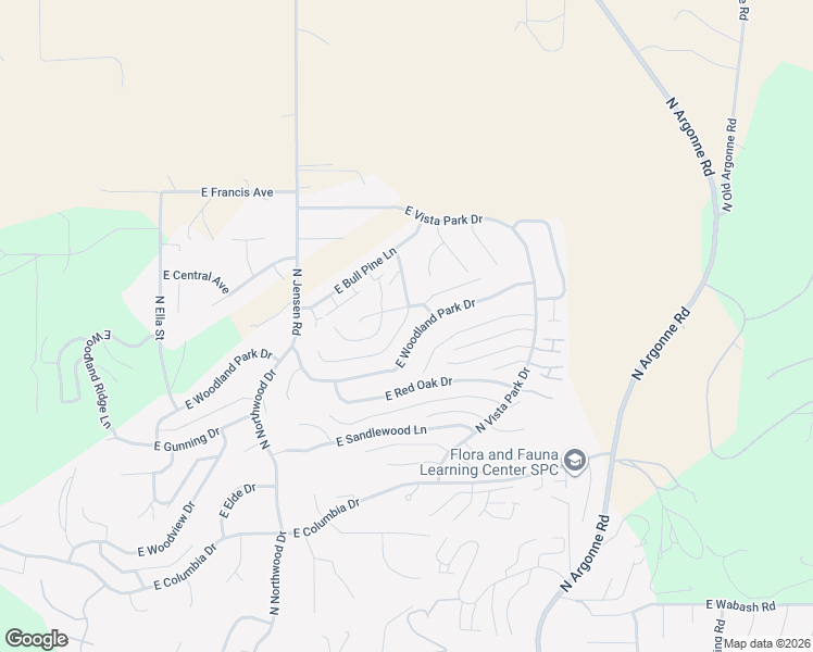 map of restaurants, bars, coffee shops, grocery stores, and more near 8518 East Black Oak Lane in Spokane