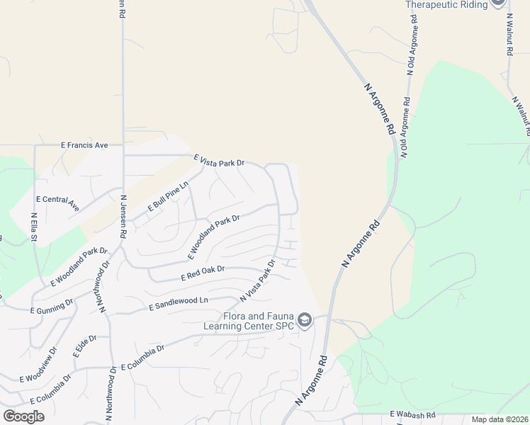 map of restaurants, bars, coffee shops, grocery stores, and more near 8904 E Woodland Park Dr in Spokane