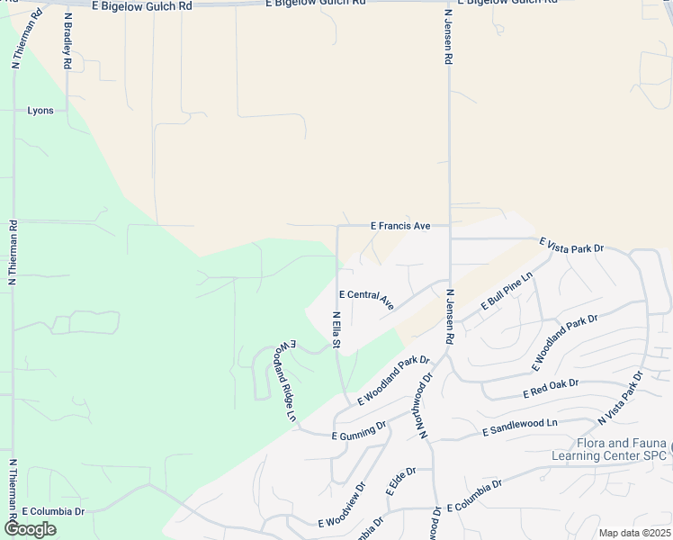 map of restaurants, bars, coffee shops, grocery stores, and more near 6169 North Ella Street in Spokane