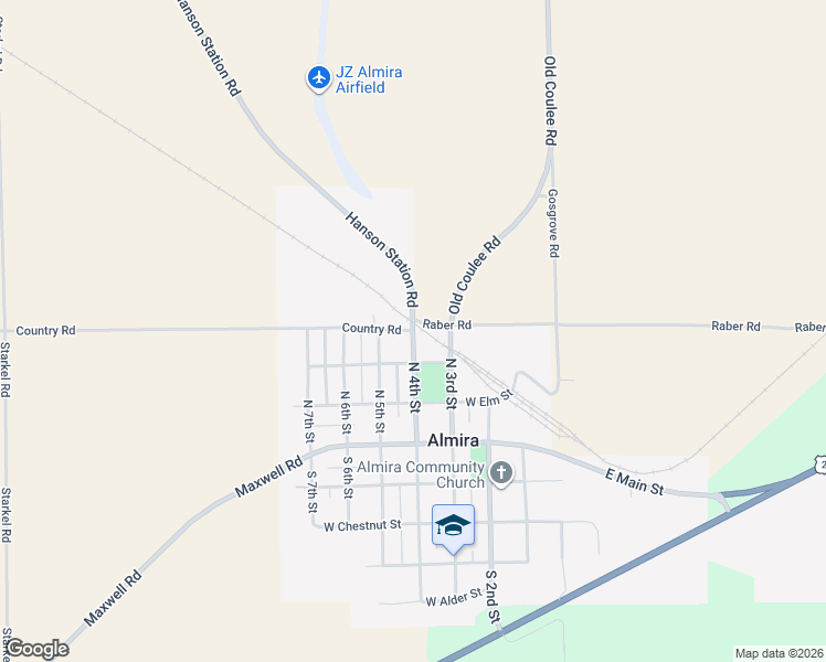 map of restaurants, bars, coffee shops, grocery stores, and more near 213 N 4th St in Almira