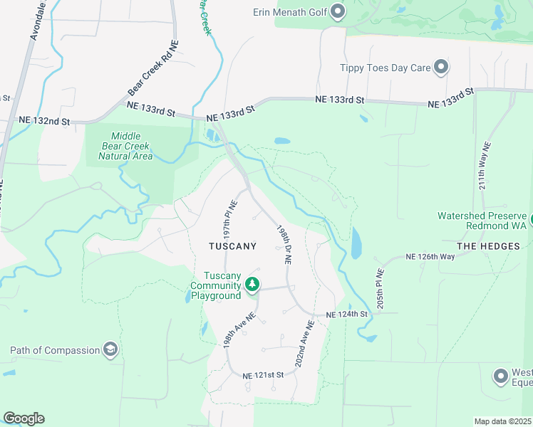 map of restaurants, bars, coffee shops, grocery stores, and more near 12705 198th Drive Northeast in Woodinville