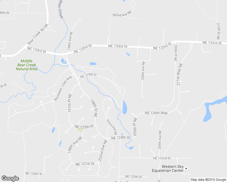 map of restaurants, bars, coffee shops, grocery stores, and more near 19965 Northeast 129th Street in Woodinville