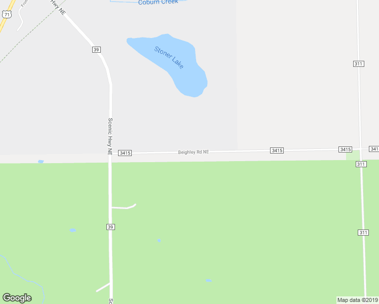 map of restaurants, bars, coffee shops, grocery stores, and more near Beighley Road Northeast in Blackduck