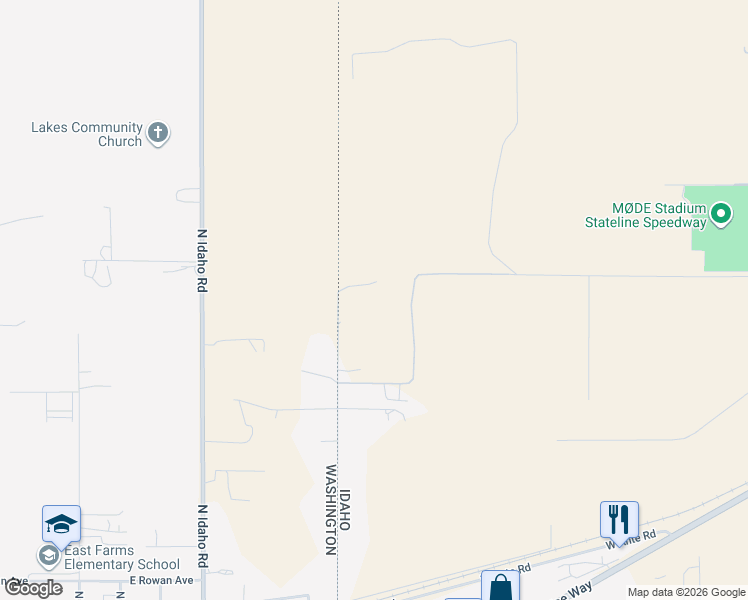 map of restaurants, bars, coffee shops, grocery stores, and more near 6307 North Stateline Road in Newman Lake