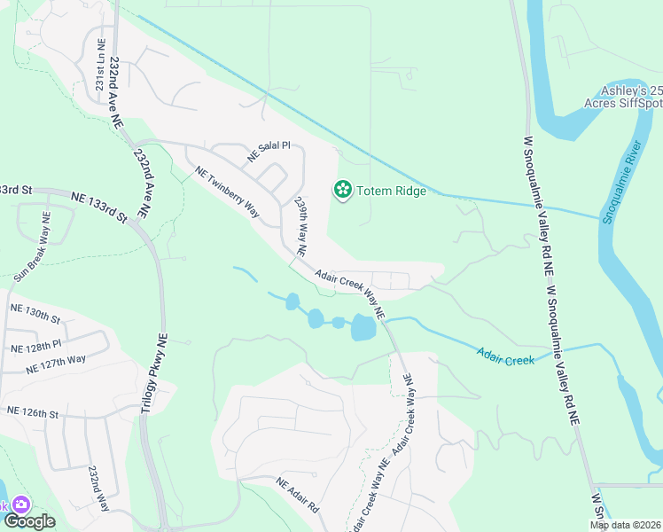 map of restaurants, bars, coffee shops, grocery stores, and more near 24132 Northeast 131st Terrace in Redmond