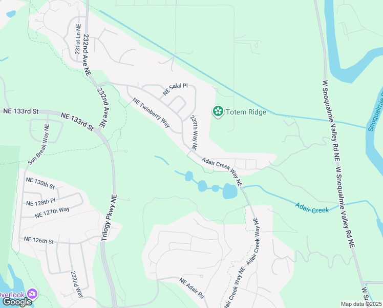 map of restaurants, bars, coffee shops, grocery stores, and more near 13189 Adair Creek Way Northeast in Redmond
