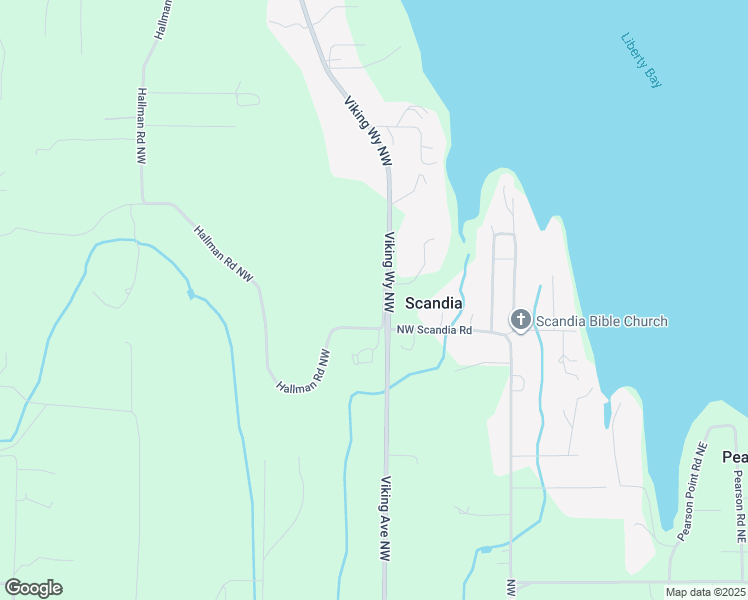 map of restaurants, bars, coffee shops, grocery stores, and more near 16796 Hallman Road Northwest in Poulsbo