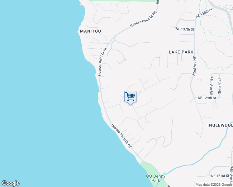 map of restaurants, bars, coffee shops, grocery stores, and more near 6324 Northeast 130th Place in Kirkland