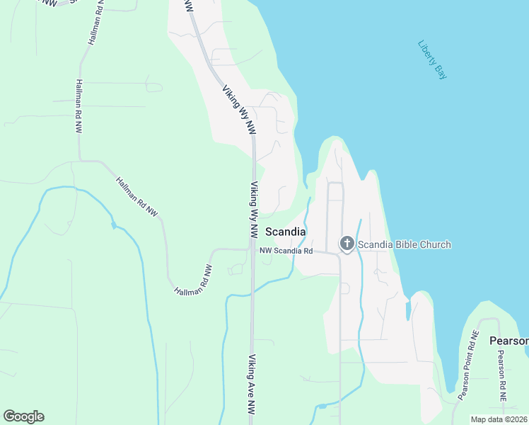 map of restaurants, bars, coffee shops, grocery stores, and more near 16804 Lark Lane Northwest in Poulsbo