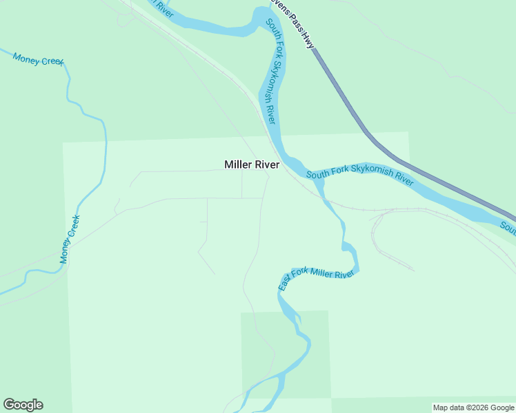 map of restaurants, bars, coffee shops, grocery stores, and more near 12839 Miller River Road Northeast in Skykomish