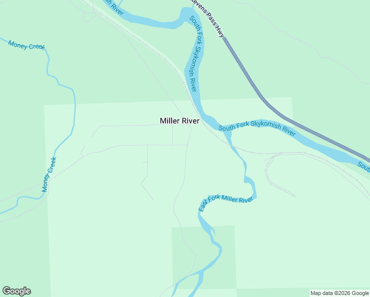 map of restaurants, bars, coffee shops, grocery stores, and more near 12839 Miller River Road Northeast in Skykomish