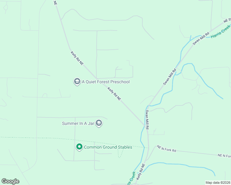 map of restaurants, bars, coffee shops, grocery stores, and more near 13504 Kelly Road Northeast in Duvall