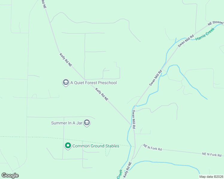 map of restaurants, bars, coffee shops, grocery stores, and more near 13504 Kelly Road Northeast in Duvall