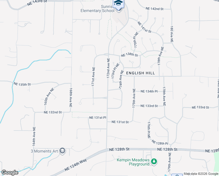 map of restaurants, bars, coffee shops, grocery stores, and more near 13501 173rd Place Northeast in Redmond