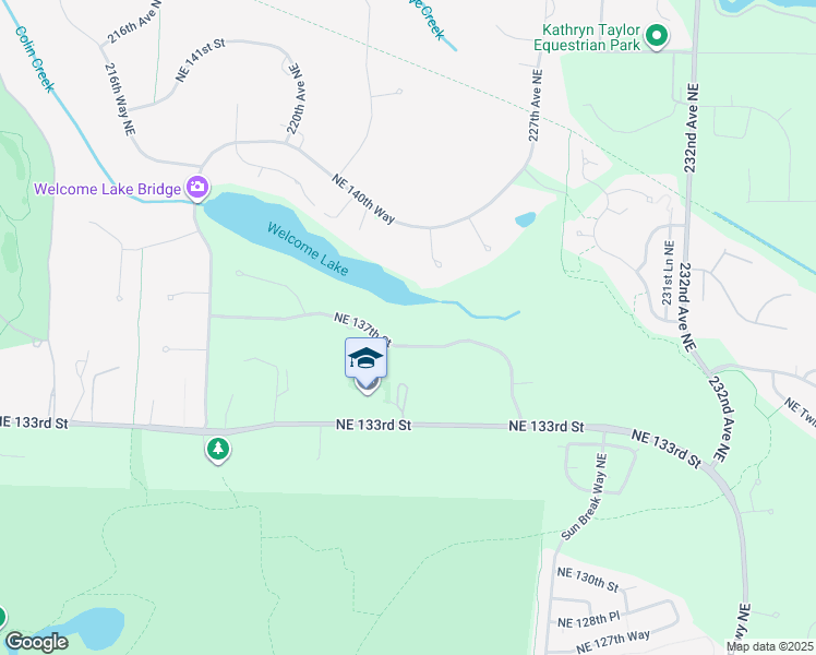 map of restaurants, bars, coffee shops, grocery stores, and more near 22134 Northeast 137th Street in Woodinville