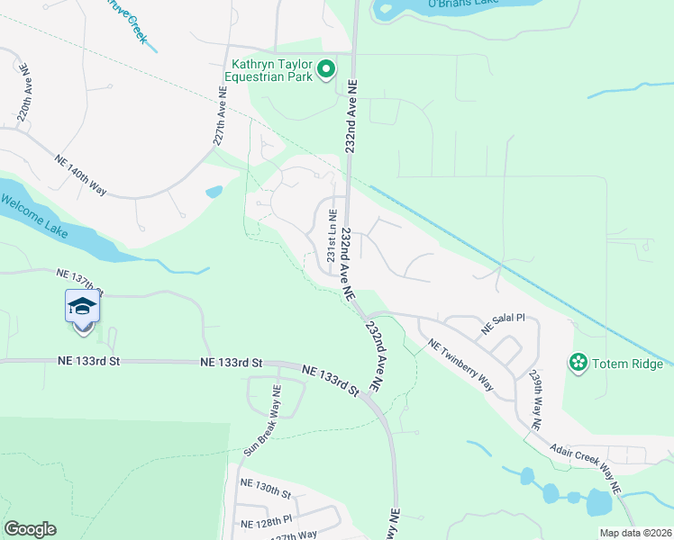 map of restaurants, bars, coffee shops, grocery stores, and more near 13667 Morgan Drive Northeast in Redmond