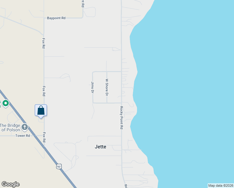 map of restaurants, bars, coffee shops, grocery stores, and more near 34581 Rocky Point Road in Polson
