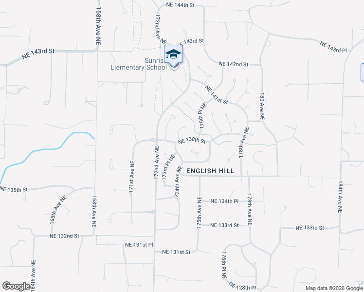 map of restaurants, bars, coffee shops, grocery stores, and more near 17407 Northeast 138th Street in Redmond