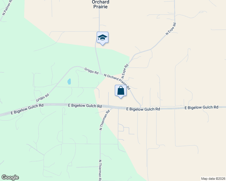 map of restaurants, bars, coffee shops, grocery stores, and more near 6821 East Weile Avenue in Spokane