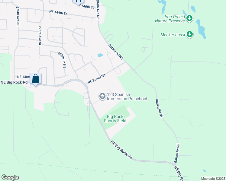 map of restaurants, bars, coffee shops, grocery stores, and more near 13803 284th Court Northeast in Duvall