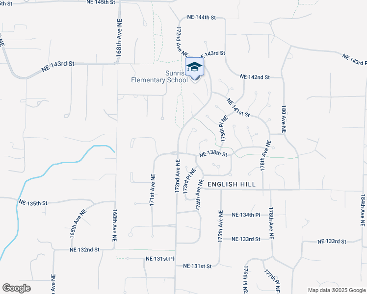 map of restaurants, bars, coffee shops, grocery stores, and more near 13807 173rd Avenue Northeast in Redmond