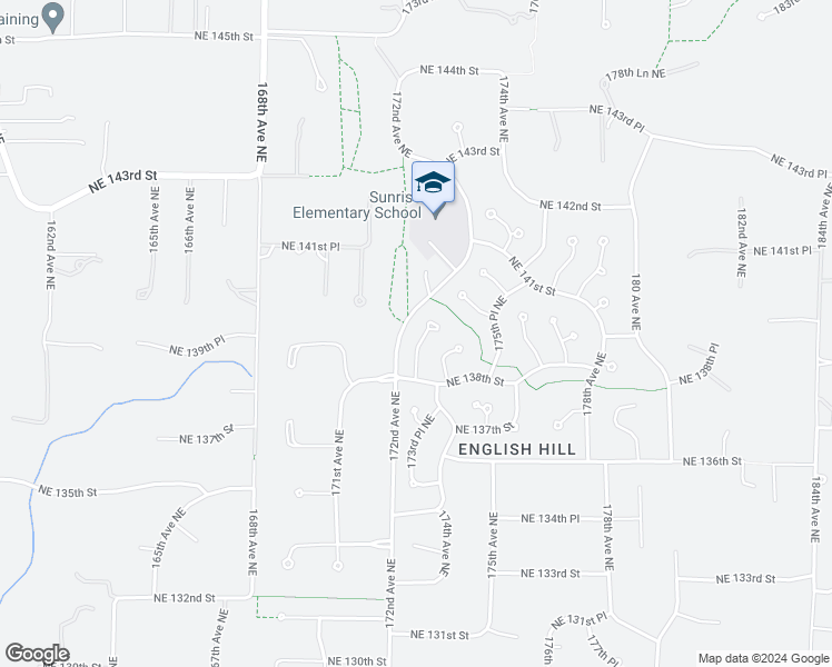 map of restaurants, bars, coffee shops, grocery stores, and more near 13831 173rd Avenue Northeast in Redmond