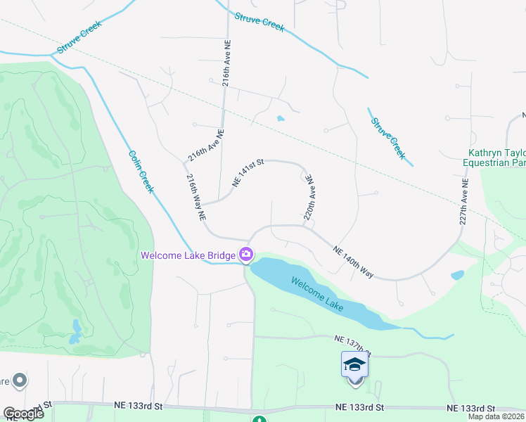 map of restaurants, bars, coffee shops, grocery stores, and more near 21902 Northeast 140th Way in Woodinville