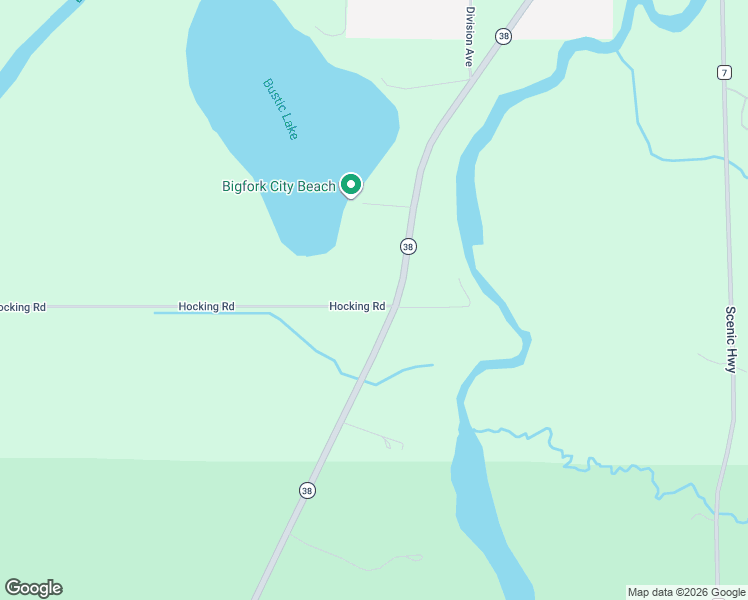 map of restaurants, bars, coffee shops, grocery stores, and more near 38138 Hocking Road in Bigfork