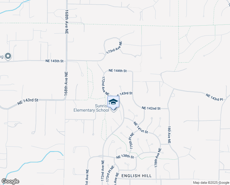 map of restaurants, bars, coffee shops, grocery stores, and more near 14304 172nd Avenue Northeast in Redmond