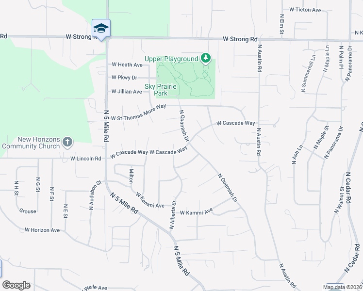 map of restaurants, bars, coffee shops, grocery stores, and more near 2311 West Cascade Way in Spokane