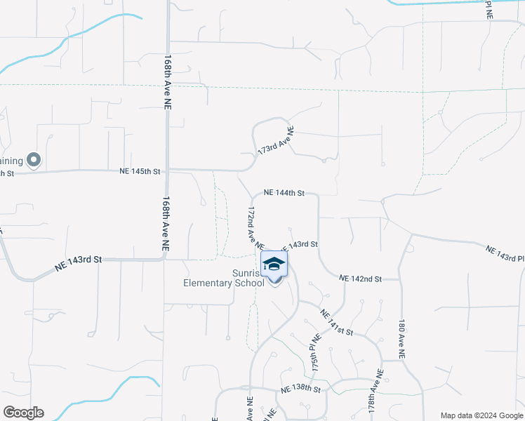 map of restaurants, bars, coffee shops, grocery stores, and more near 14350 172nd Avenue Northeast in Redmond