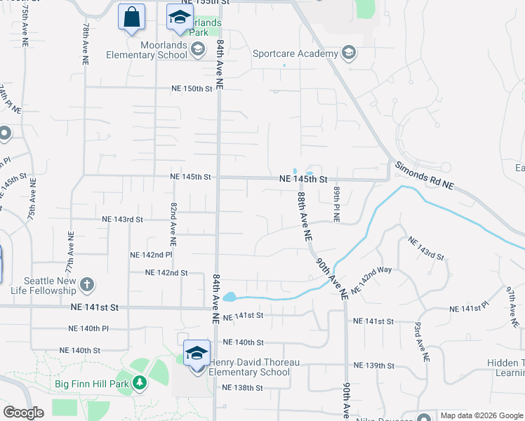 map of restaurants, bars, coffee shops, grocery stores, and more near 14408 86th Place Northeast in Kirkland