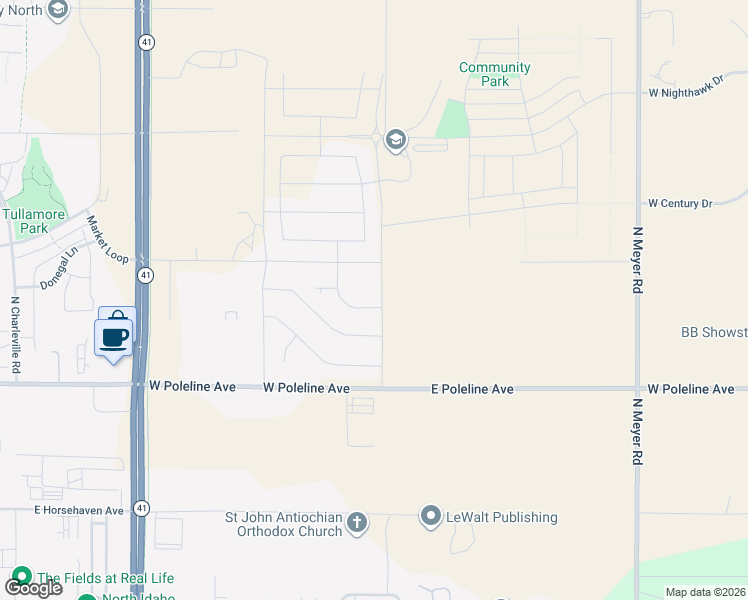 map of restaurants, bars, coffee shops, grocery stores, and more near 4839 Alopex Lane in Post Falls