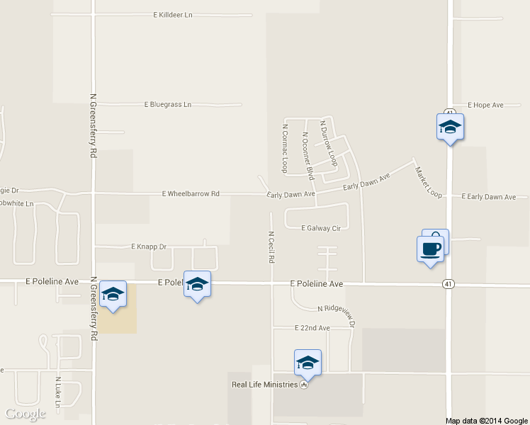 map of restaurants, bars, coffee shops, grocery stores, and more near 2737 North Cecil Road in Post Falls